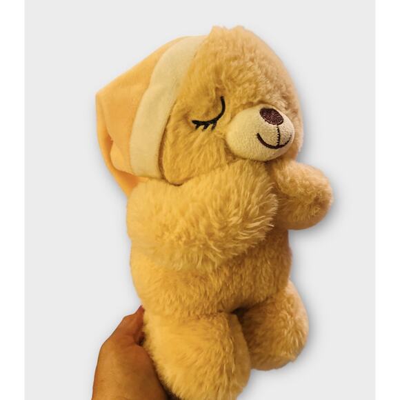 Linzy Kneeling Praying Bear Plush 10" Tan Now I Lay Me Down To Sleep Talking Toy - Picture 3 of 6